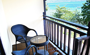 Premier Suite big room for family dive resort with overlooking room view